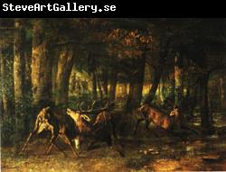 Gustave Courbet Spring Rutting;Battle of Stags